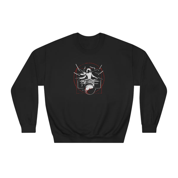 Symmetrical Drumming V24 - Unisex DryBlend® Crewneck Sweatshirt (F & B)