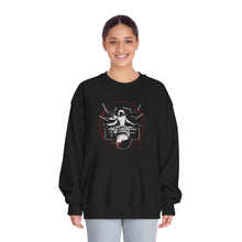 Load image into Gallery viewer, Symmetrical Drumming V24 - Unisex DryBlend® Crewneck Sweatshirt (F & B)