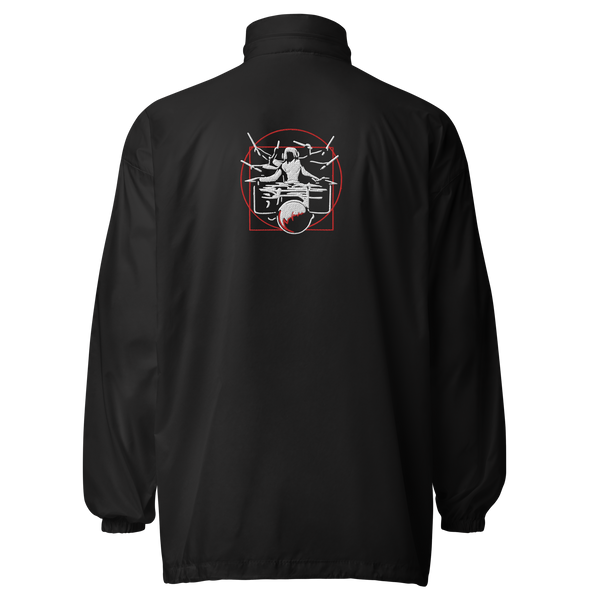 Symmetrical Drumming V24 - Unisex Embroidered Windbreaker