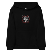 Load image into Gallery viewer, Symmetrical Drumming V24 - Kids Embroidered Fleece Hoodie