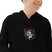 Load image into Gallery viewer, Symmetrical Drumming V24 - Kids Embroidered Fleece Hoodie