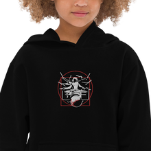 Load image into Gallery viewer, Symmetrical Drumming V24 - Kids Embroidered Fleece Hoodie