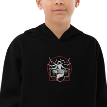 Load image into Gallery viewer, Symmetrical Drumming V24 - Kids Embroidered Fleece Hoodie