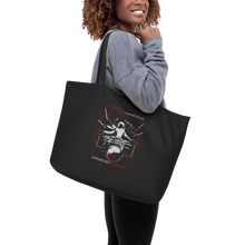 Load image into Gallery viewer, Symmetrical Drumming V24 - Large Organic Tote Bag