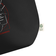 Load image into Gallery viewer, Symmetrical Drumming V24 - Large Organic Tote Bag