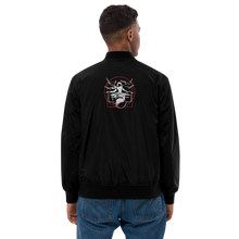 Load image into Gallery viewer, Symmetrical Drumming V24 - Embroidered Unisex Premium Recycled Bomber Jacket