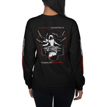 Load image into Gallery viewer, Symmetrical Drumming V24 - Unisex Sweatshirt (Front/Back/Sleeves print)