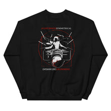 Load image into Gallery viewer, Symmetrical Drumming V24 - Unisex Sweatshirt (Front/Back/Sleeves print)