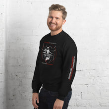Load image into Gallery viewer, Symmetrical Drumming V24 - Unisex Sweatshirt (Front/Back/Sleeves print)
