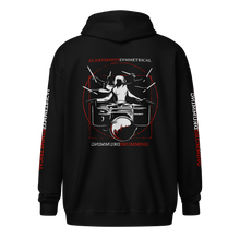 Load image into Gallery viewer, Symmetrical Drumming V24 - Unisex Heavy Blend Zip Hoodie (F, B & S)