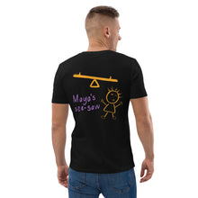 Load image into Gallery viewer, Maya's See-Saw - Unisex Organic Cotton T-Shirt (F&B)