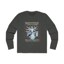 Load image into Gallery viewer, Symmetrical Drumming V4 - Men's Premium Long Sleeve Crew Tee - Keen Eye Design