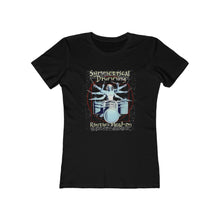 Load image into Gallery viewer, Symmetrical Drumming V4 - Women's Boyfriend Tee - Keen Eye Design