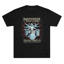 Load image into Gallery viewer, Symmetrical Drumming V4 - Unisex Tri-Blend Crew Tee - Keen Eye Design