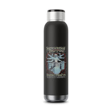 Load image into Gallery viewer, Symmetrical Drumming - Soundwave Copper Vacuum Audio Bottle 22oz - Keen Eye Design