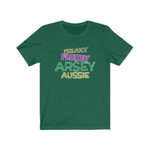Load image into Gallery viewer, Freaky Flukey Arsey Aussie v4 (distressed) - Unisex Premium T-Shirt - Keen Eye Design