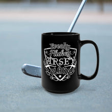 Load image into Gallery viewer, Freaky Flukey Arsey Playa - Black Mug 15oz