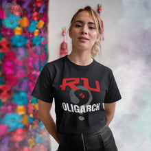 Load image into Gallery viewer, RU an Oligarch? (V3) - Unisex/Men's Premium Cotton Crew Tee