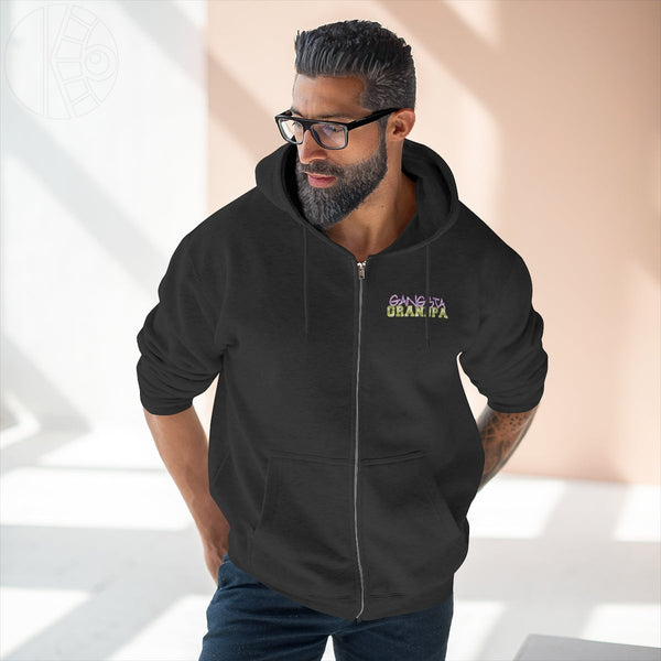 Gangsta Grandpa - Men's Premium Full Zip Hoodie