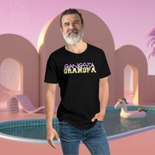 Load image into Gallery viewer, Gangsta Grandpa - Men's Jersey Curved Hem Tee