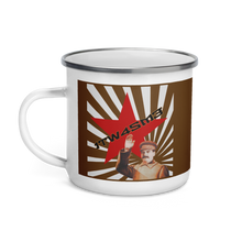 Load image into Gallery viewer, 1TW4SM3 V2 - Enamel Mug (Brown) - Keen Eye Design