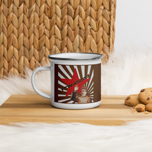 Load image into Gallery viewer, 1TW4SM3 V2 - Enamel Mug (Brown) - Keen Eye Design