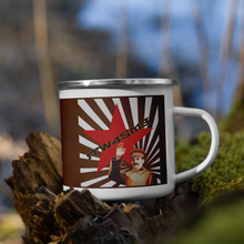 Load image into Gallery viewer, 1TW4SM3 V2 - Enamel Mug (Brown) - Keen Eye Design