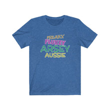 Load image into Gallery viewer, Freaky Flukey Arsey Aussie v4 (distressed) - Unisex Premium T-Shirt - Keen Eye Design