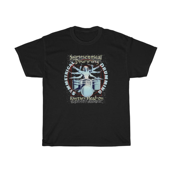 Symmetrical Drumming V3 - Unisex Heavy Cotton T-Shirt