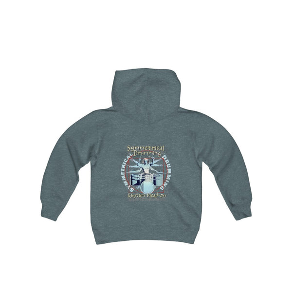 Symmetrical Drumming V3.5 - Youth Heavy Blend Hooded Sweatshirt