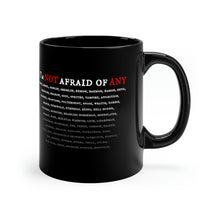 Load image into Gallery viewer, NOT AFRAID OF ANY - Black mug 11oz