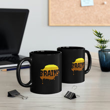 Load image into Gallery viewer, HALLOWEEN ZOMBIE Brains - Black mug 11oz