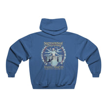 Load image into Gallery viewer, Symmetrical Drumming V3.5 - Men's NUBLEND® Hooded Sweatshirt - Keen Eye Design