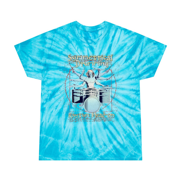 Symmetrical Drumming V4 - Tie-Dye Tee, Cyclone - Keen Eye Design