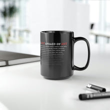 Load image into Gallery viewer, NOT AFRAID OF ANY - Black Mug 15oz