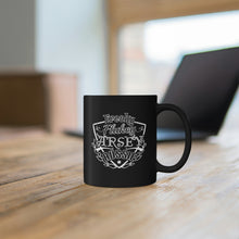 Load image into Gallery viewer, Freaky Flukey Arsey Aussie - Black Mug 11oz