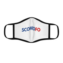 Load image into Gallery viewer, Scomofo - Fitted Polyester Face Mask (white with black trim)
