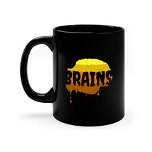 Load image into Gallery viewer, HALLOWEEN ZOMBIE Brains - Black mug 11oz