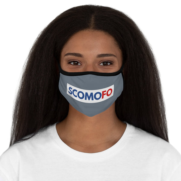 Scomofo - Fitted Polyester Face Mask (indigo with black trim)