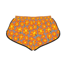 Load image into Gallery viewer, Orangeflower Pattern on Med Gray - Women's Relaxed Shorts (AOP)