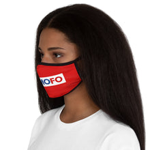 Load image into Gallery viewer, Scomofo - Fitted Polyester Face Mask (red with black trim)