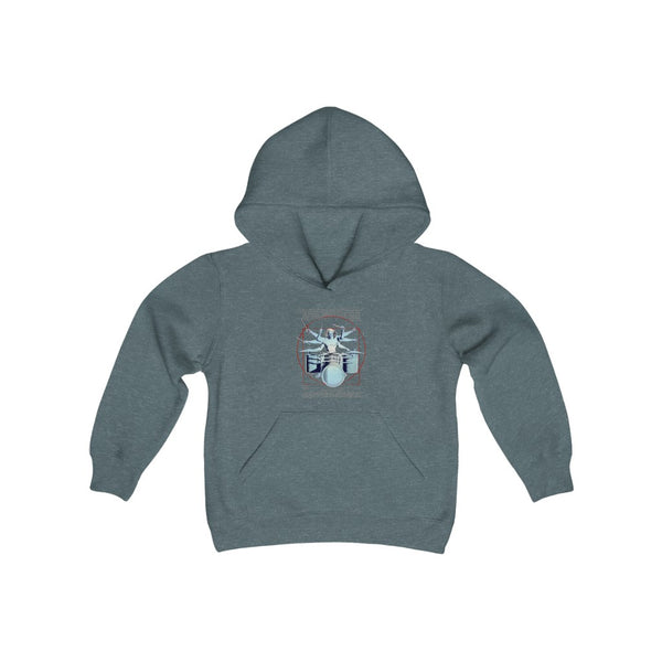 Symmetrical Drumming V3.5 - Youth Heavy Blend Hooded Sweatshirt