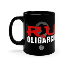 Load image into Gallery viewer, RU an Oligarch? - Black Coffee Mug, 11oz