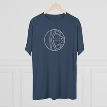 Load image into Gallery viewer, KeenEyeD FishEye (Wh) - Men's Tri-Blend Crew Tee