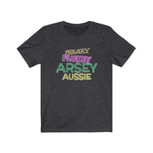 Load image into Gallery viewer, Freaky Flukey Arsey Aussie v4 (distressed) - Unisex Premium T-Shirt - Keen Eye Design