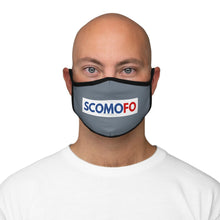 Load image into Gallery viewer, Scomofo - Fitted Polyester Face Mask (indigo with black trim)
