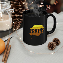 Load image into Gallery viewer, HALLOWEEN ZOMBIE Brains - Black mug 11oz