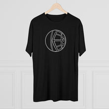 Load image into Gallery viewer, KeenEyeD FishEye (Wh) - Men's Tri-Blend Crew Tee