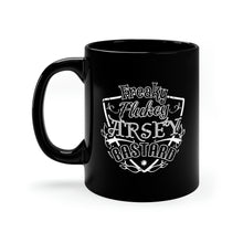 Load image into Gallery viewer, Freaky Flukey Arsey Bastard - Black Mug 11oz