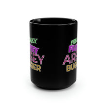 Load image into Gallery viewer, Freaky Flukey Arsey Bugger V4 (distressed) - Black Mug 15oz